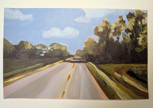 “My Drive Home 3” - 10x6 Original Acrylic Painting