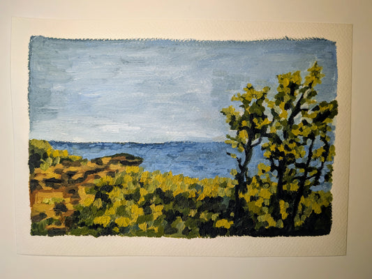 "Vantage Point" - 10x7 Original Oil Painting