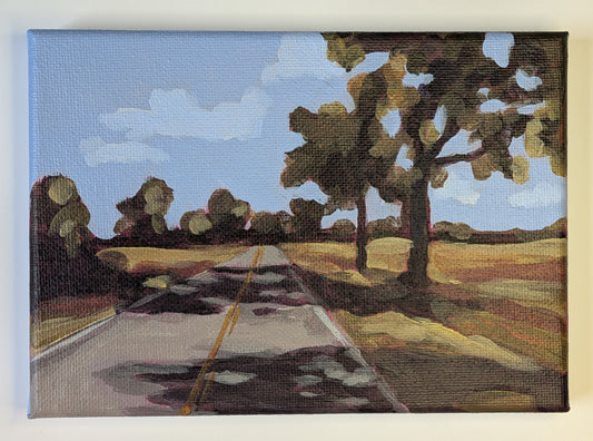“My Drive Home 2” - 7x5 Original Acrylic Painting