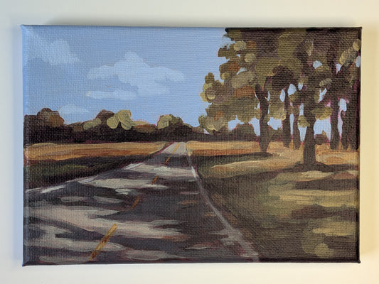 “My Drive Home 1” - 7x5 Original Acrylic Painting