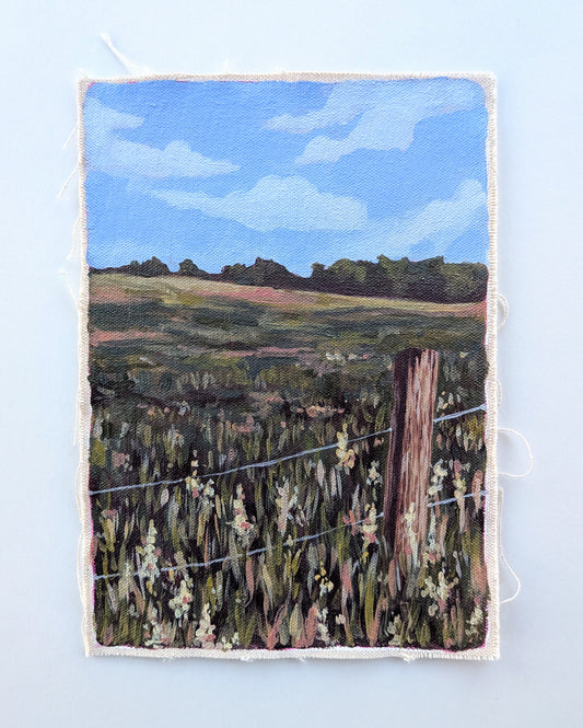 "Pasture Stroll" - 6x8 Original Acrylic Painting